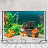 Lofaris Plant Wooden Boat Fish Tank Landscaping Backdrop